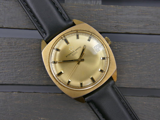 60s vintage watch mens Eterna Matic 1000 ref 110T automatic