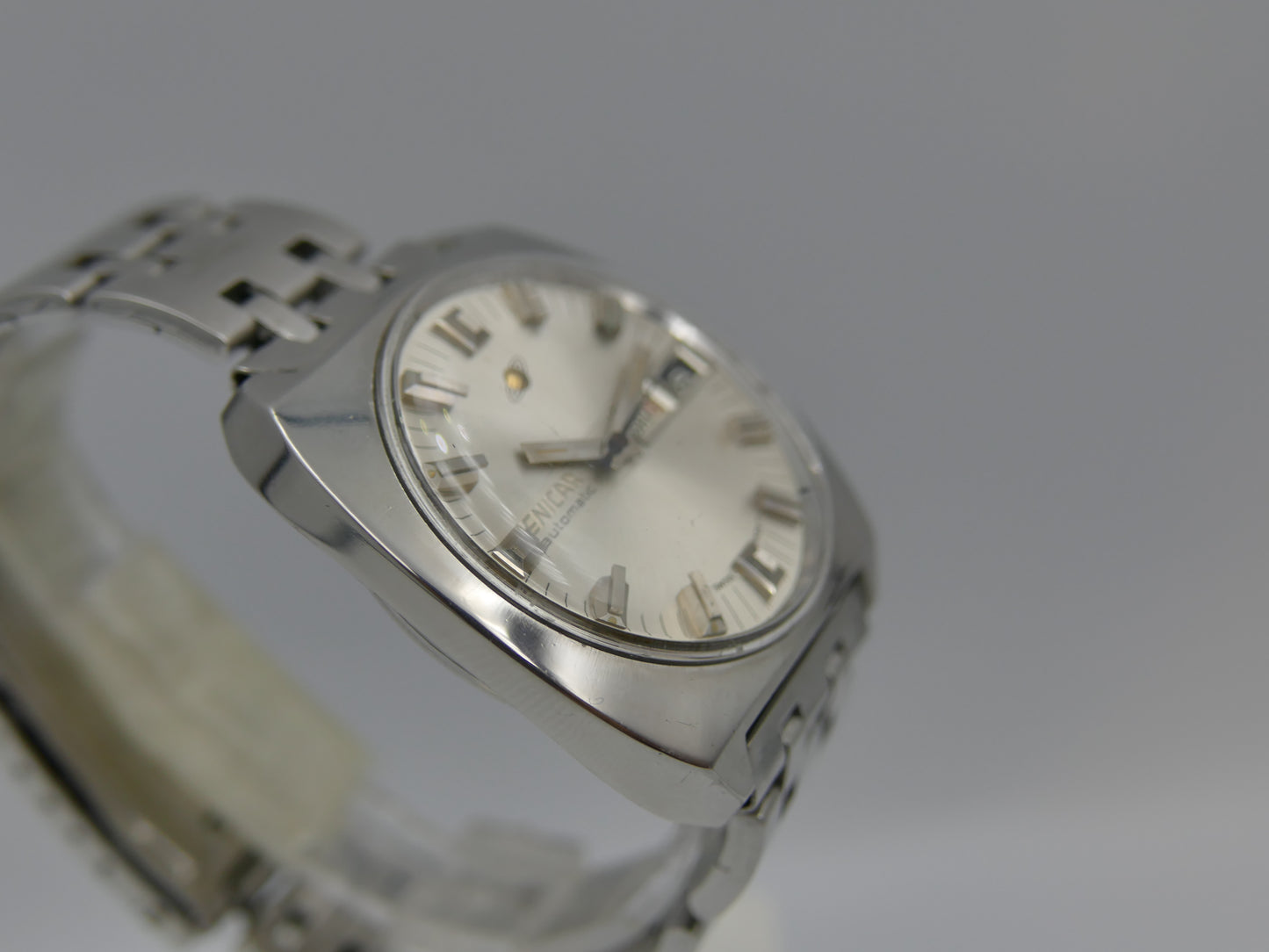 70s vintage watch mens Enicar ref. 167-01-18 automatic cal. AR 167 steel