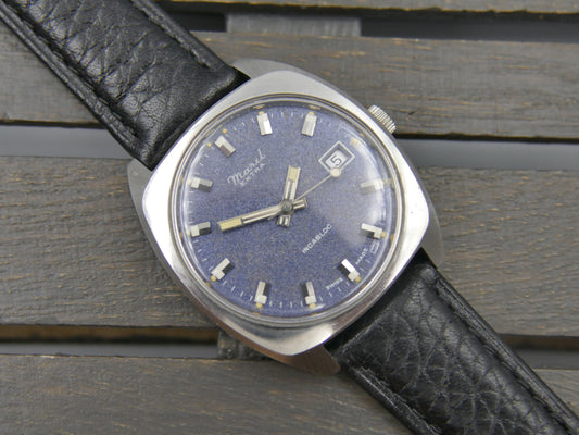 70s vintage watch mens Maril Extra Cushion Case hand wind Cal. SGT 100-1B / FE 140 SS mint
