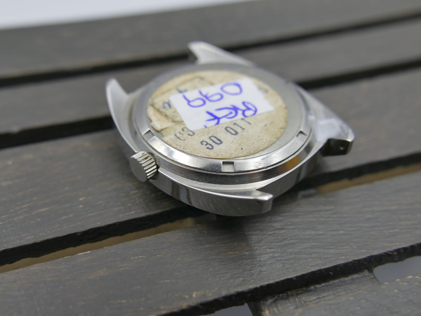 70s vintage watch mens Maril Extra Cushion Case hand wind Cal. SGT 100-1B / FE 140 SS NOS