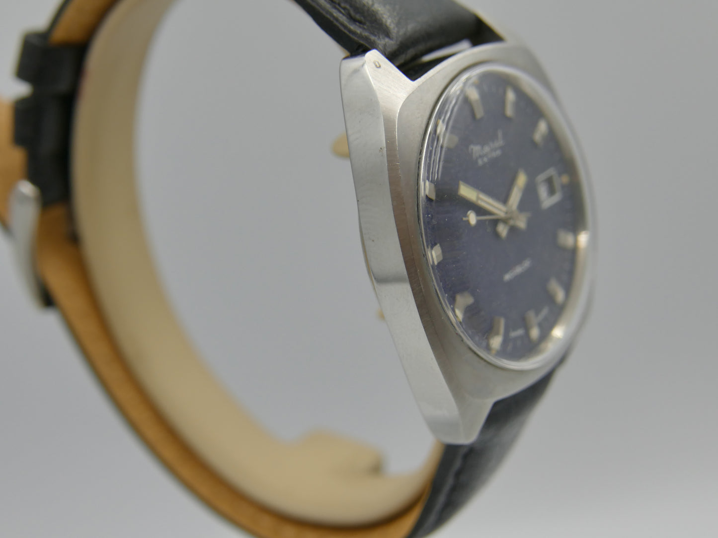 70s vintage watch mens Maril Extra Cushion Case hand wind Cal. SGT 100-1B / FE 140 SS NOS