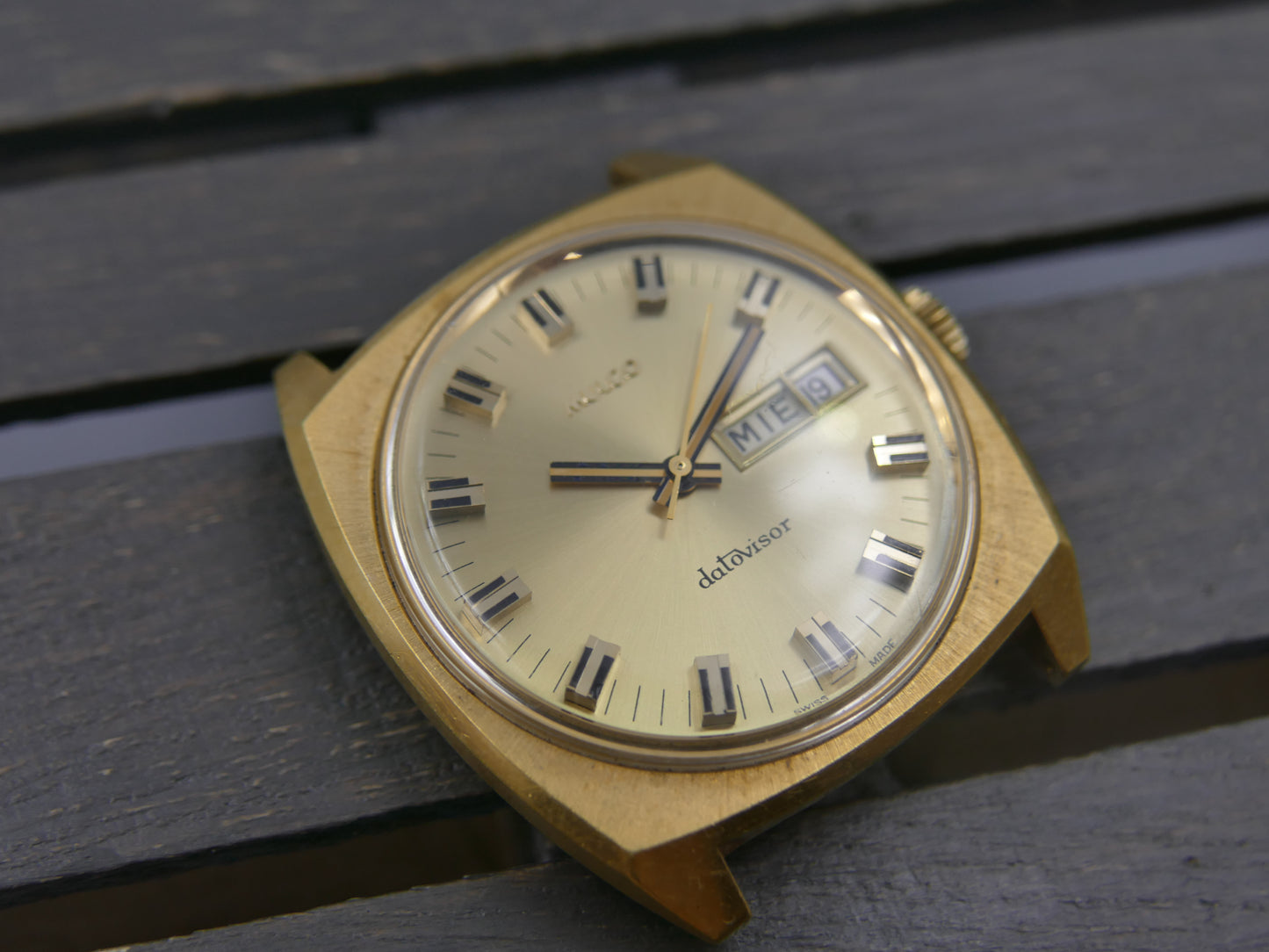 70s vintage watch mens Mulco Datovisor ref 263-200 mint