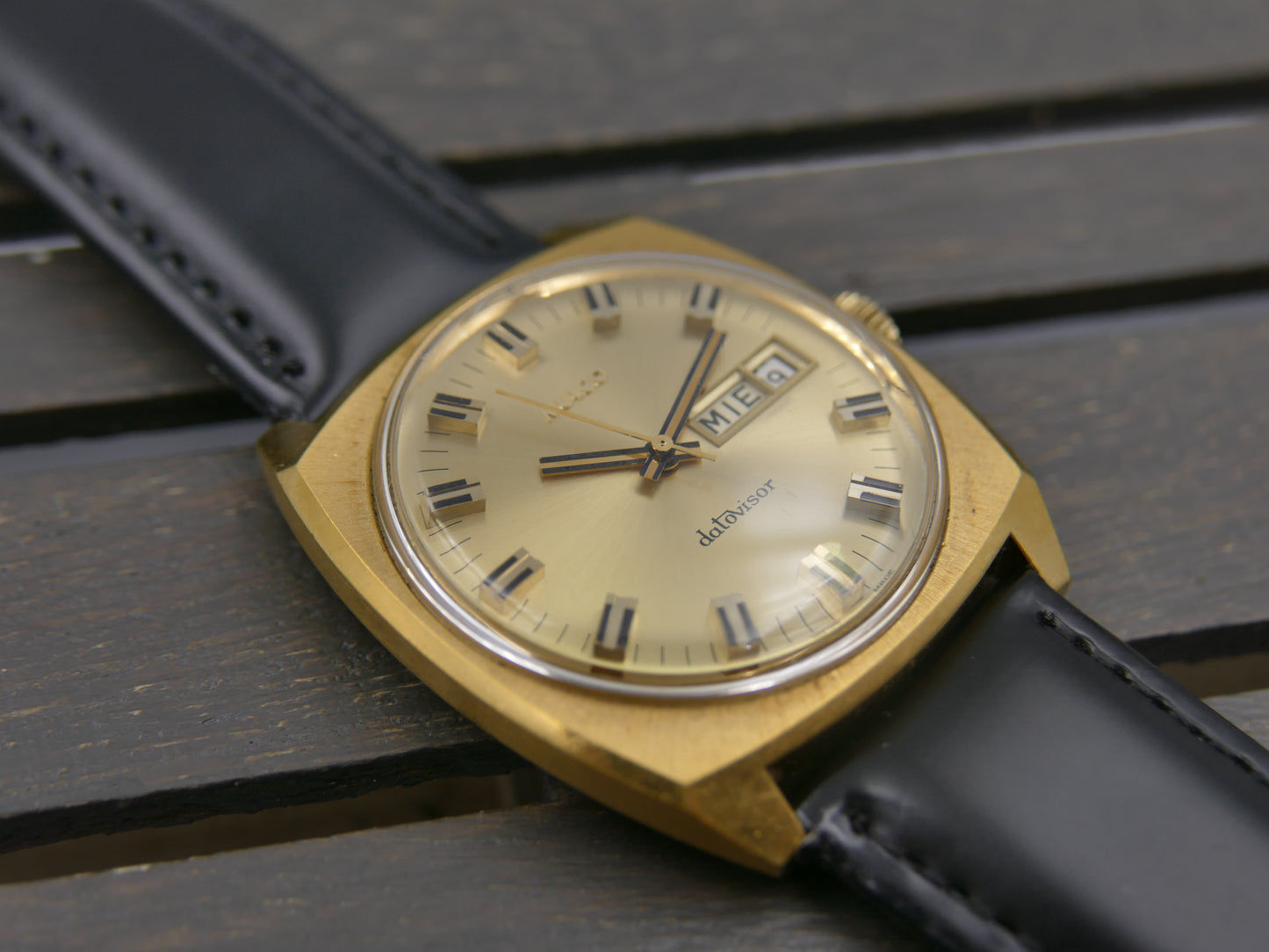 70s vintage watch mens Mulco Datovisor ref 263-200 mint