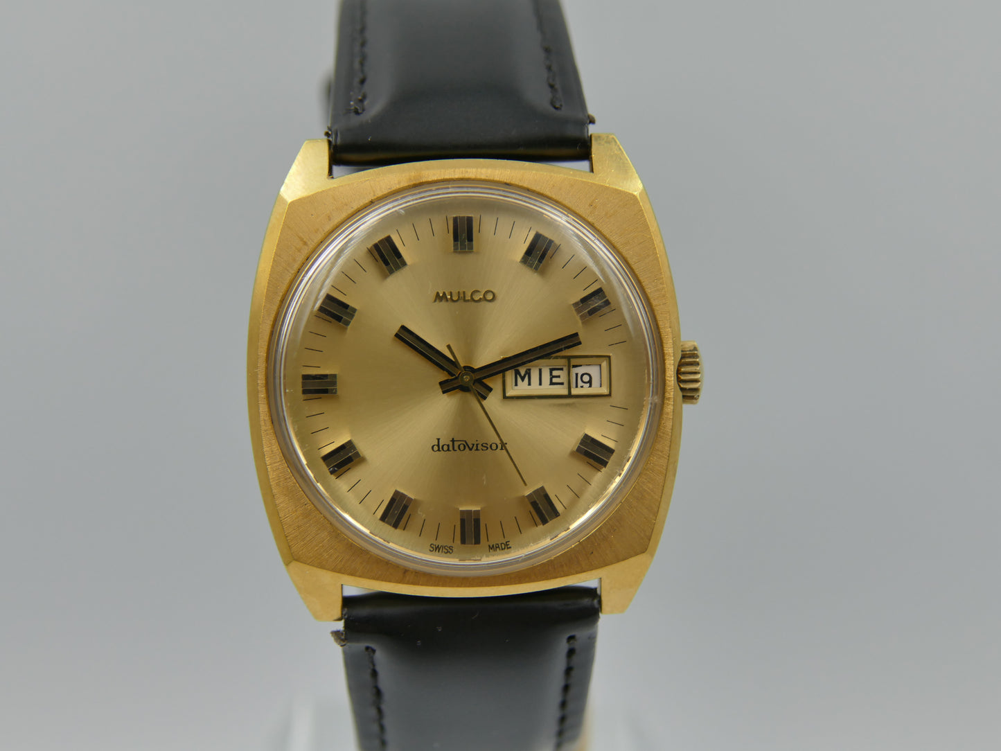 70s vintage watch mens Mulco Datovisor ref 263-200 mint