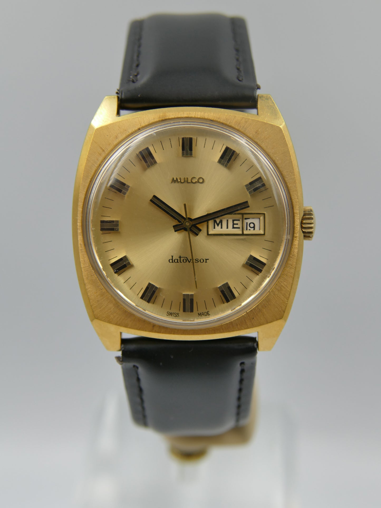 70s vintage watch mens Mulco Datovisor ref 263-200 mint