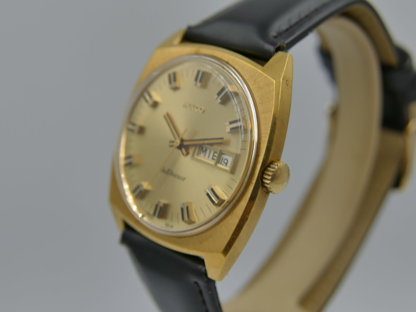70s vintage watch mens Mulco Datovisor ref 263-200 mint