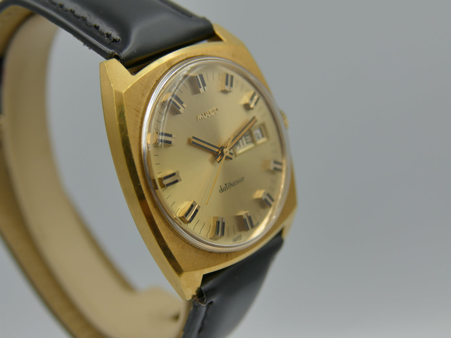 70s vintage watch mens Mulco Datovisor ref 263-200 mint