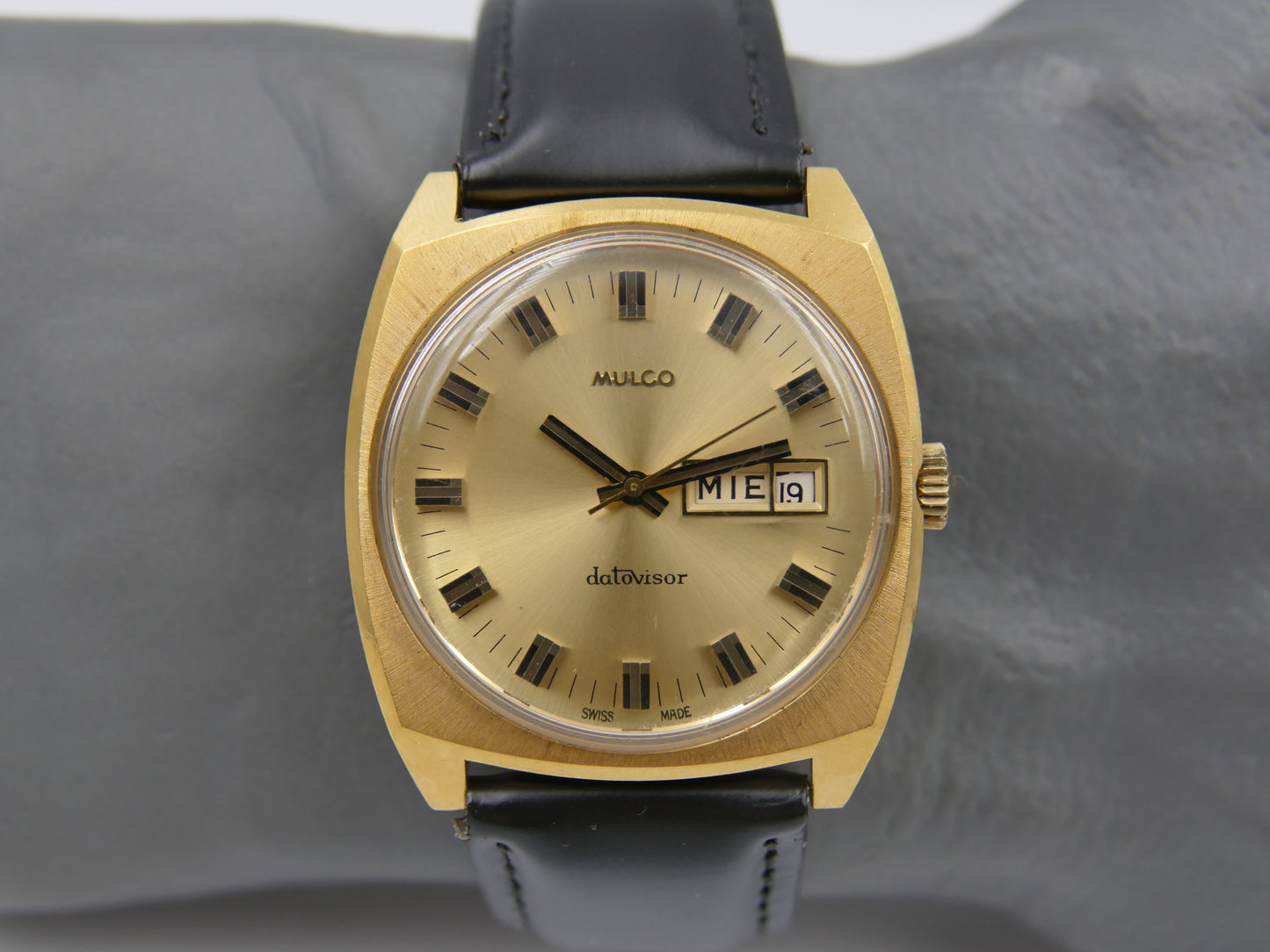 70s vintage watch mens Mulco Datovisor ref 263-200 mint