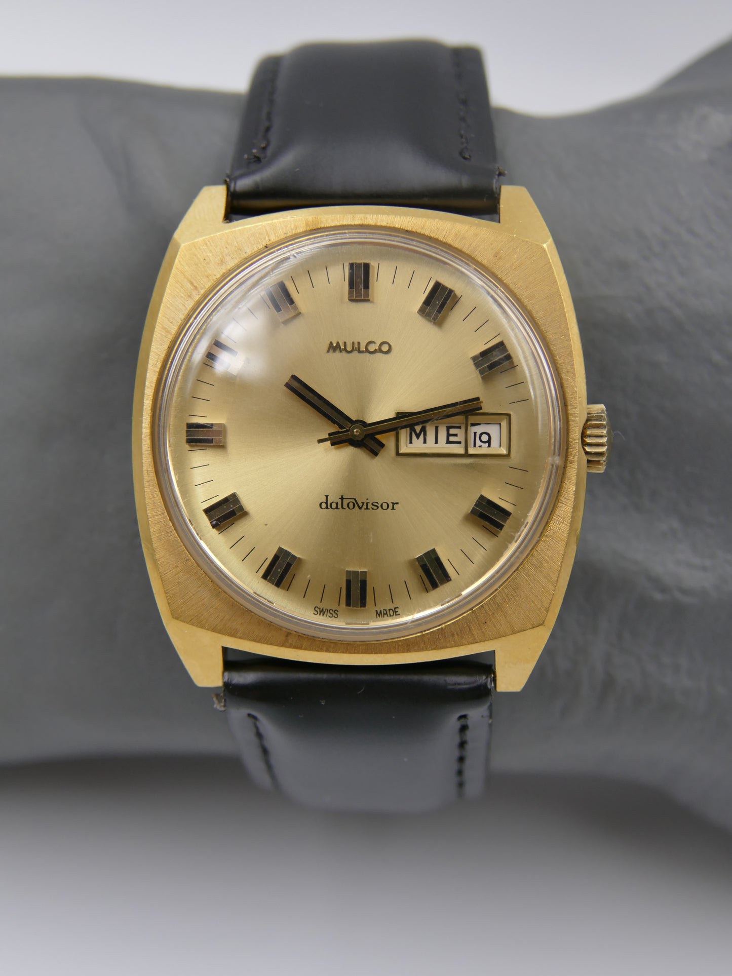 70s vintage watch mens Mulco Datovisor ref 263-200 mint