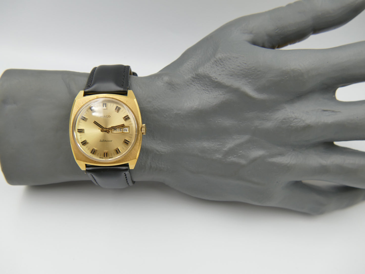 70s vintage watch mens Mulco Datovisor ref 263-200 mint