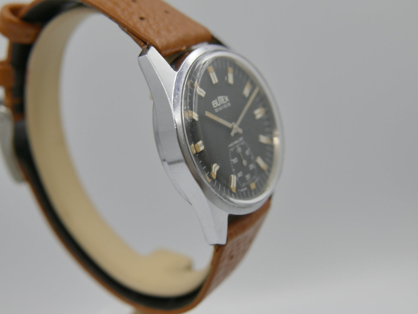 70s vintage watch mens Butex - BWC Swiss hand wind unitas 6532 military