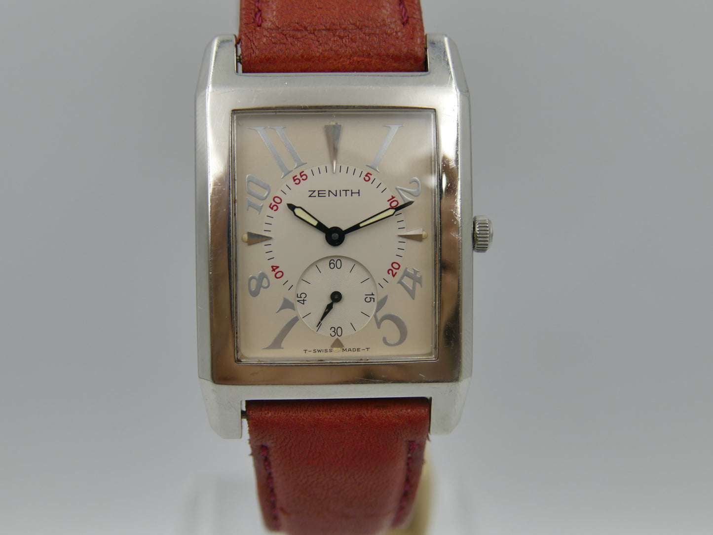 80s vintage watch mens Zenith Port Royal 01.0250.887 rectangular curved