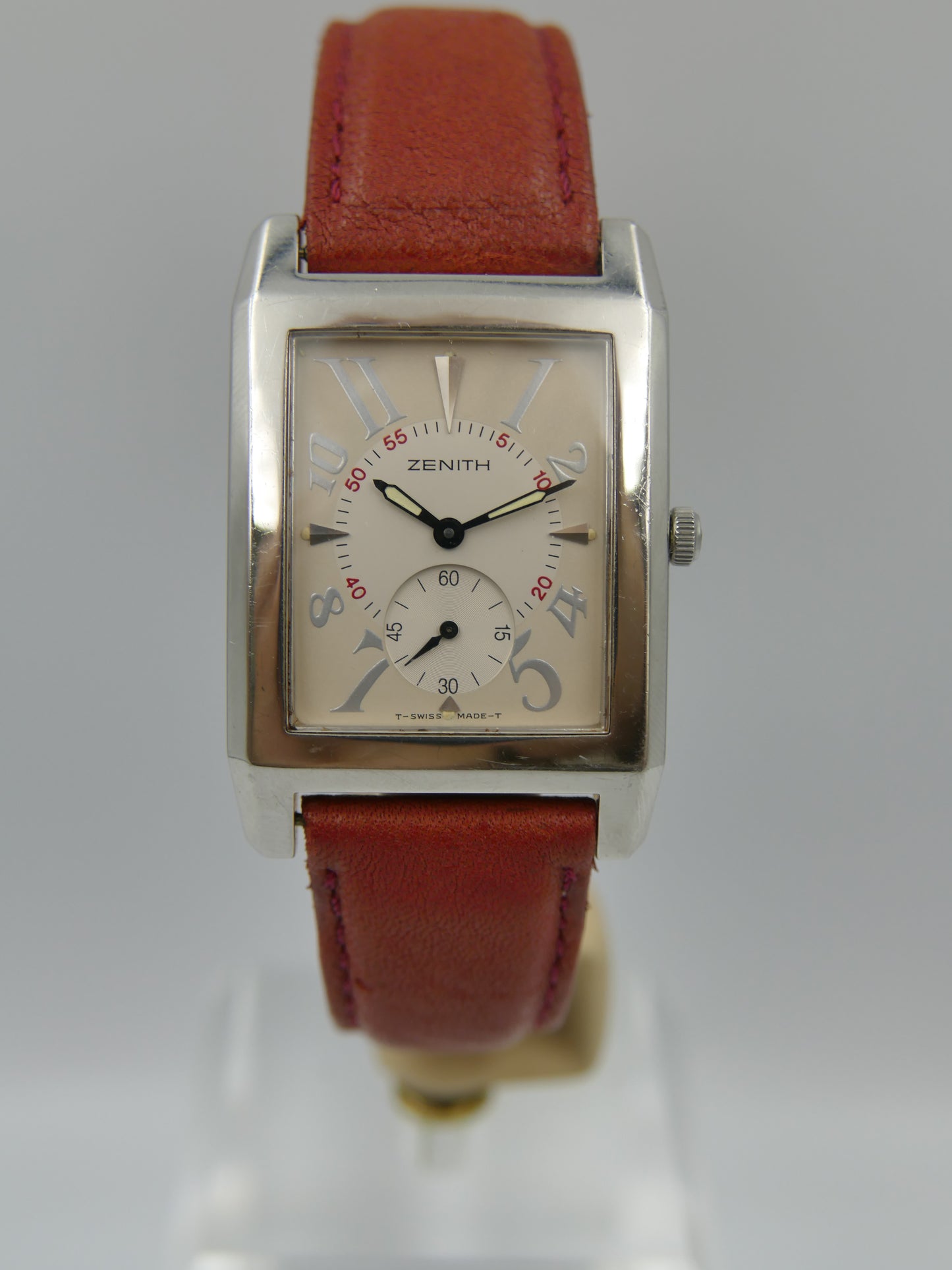 80s vintage watch mens Zenith Port Royal 01.0250.887 rectangular curved