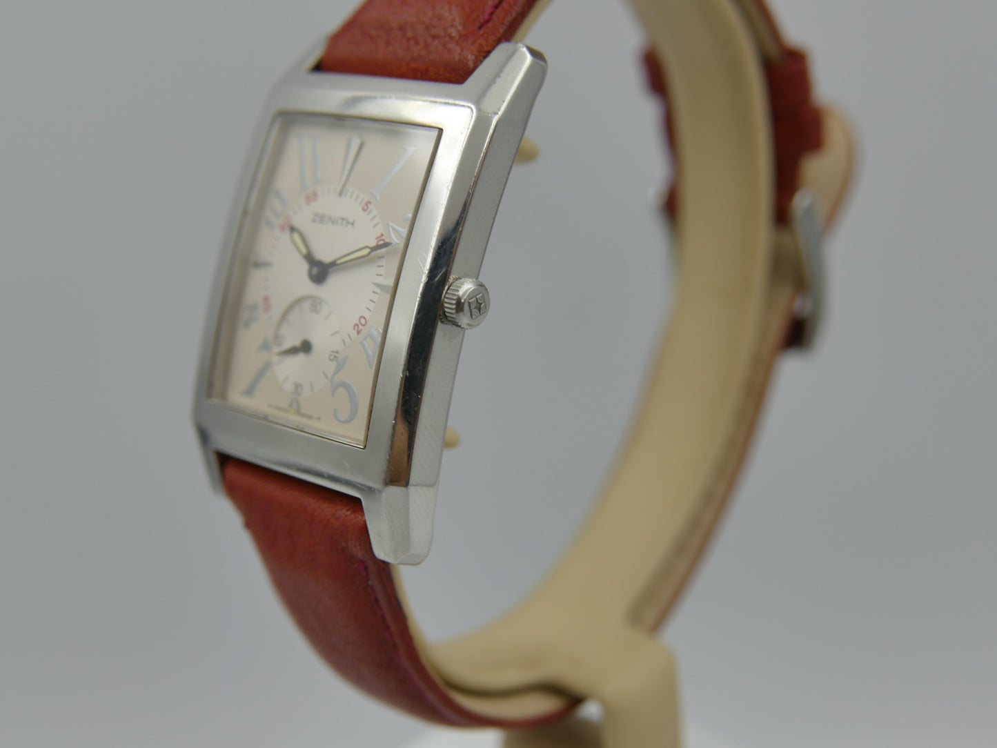 80s vintage watch mens Zenith Port Royal 01.0250.887 rectangular curved
