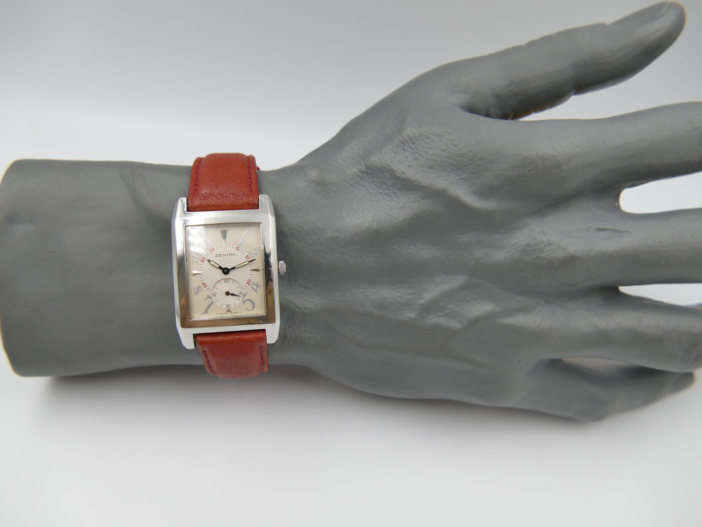 80s vintage watch mens Zenith Port Royal 01.0250.887 rectangular curved