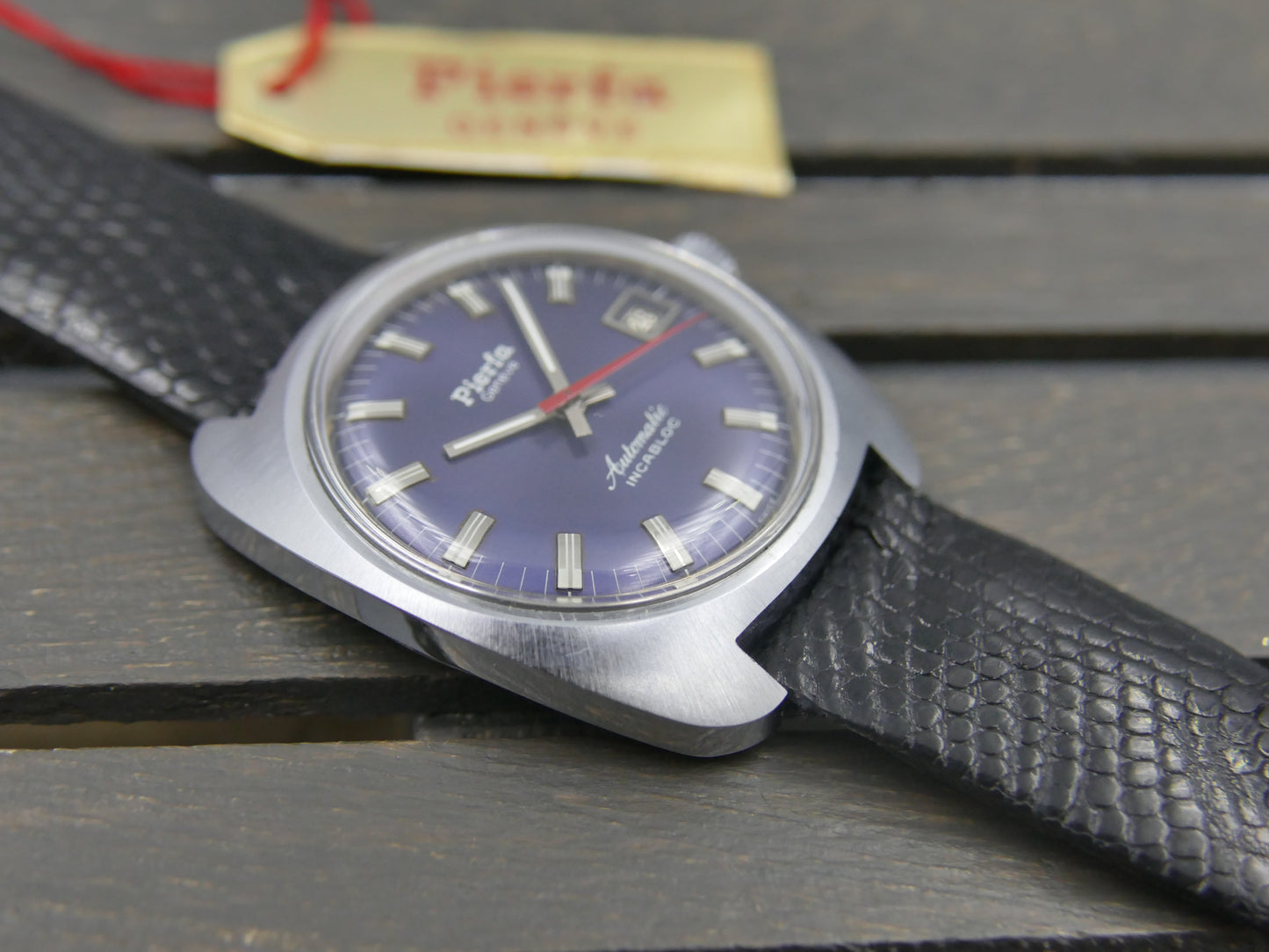 Vintage watch mens NOS Pierfa Geneve Automatic ETA 2783 w/box