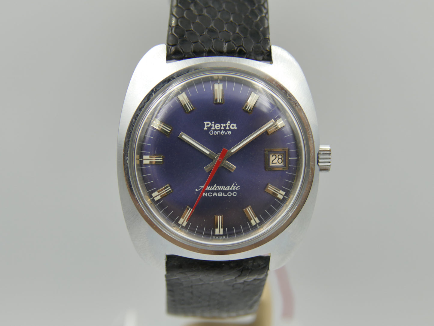 Vintage watch mens NOS Pierfa Geneve Automatic ETA 2783 w/box