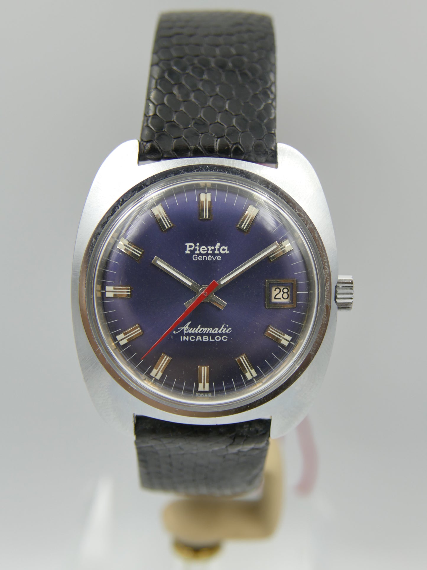 Vintage watch mens NOS Pierfa Geneve Automatic ETA 2783 w/box