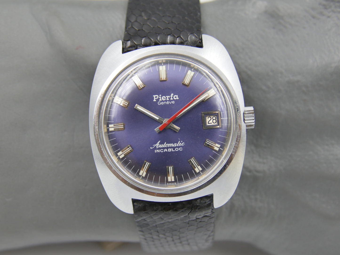 Vintage watch mens NOS Pierfa Geneve Automatic ETA 2783 w/box