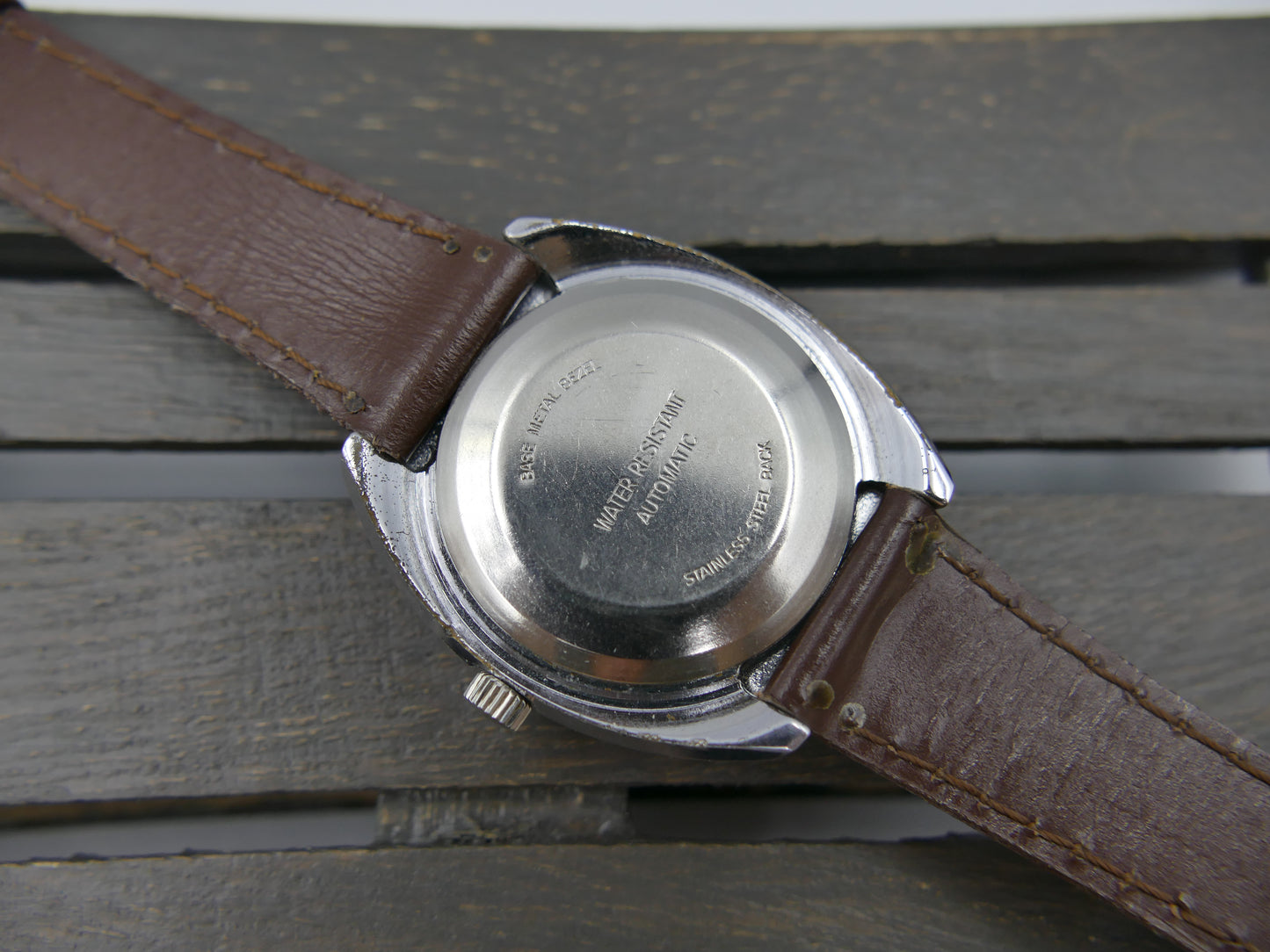 70s Vintage watch mens Timex Viscount Automatic Day-Date - Ref. 46950 cal. M109 Dundee Made mint
