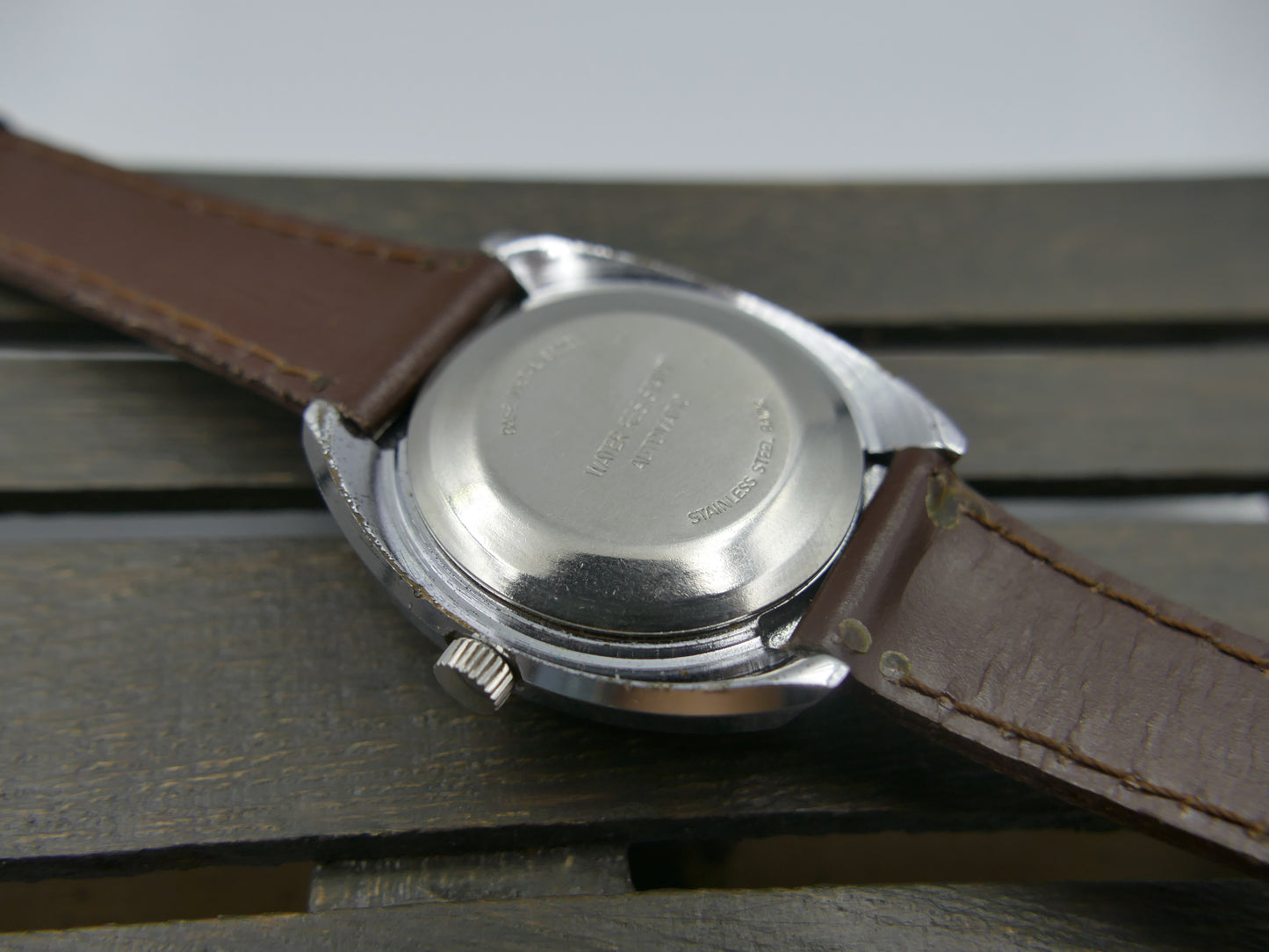70s Vintage watch mens Timex Viscount Automatic Day-Date - Ref. 46950 cal. M109 Dundee Made mint