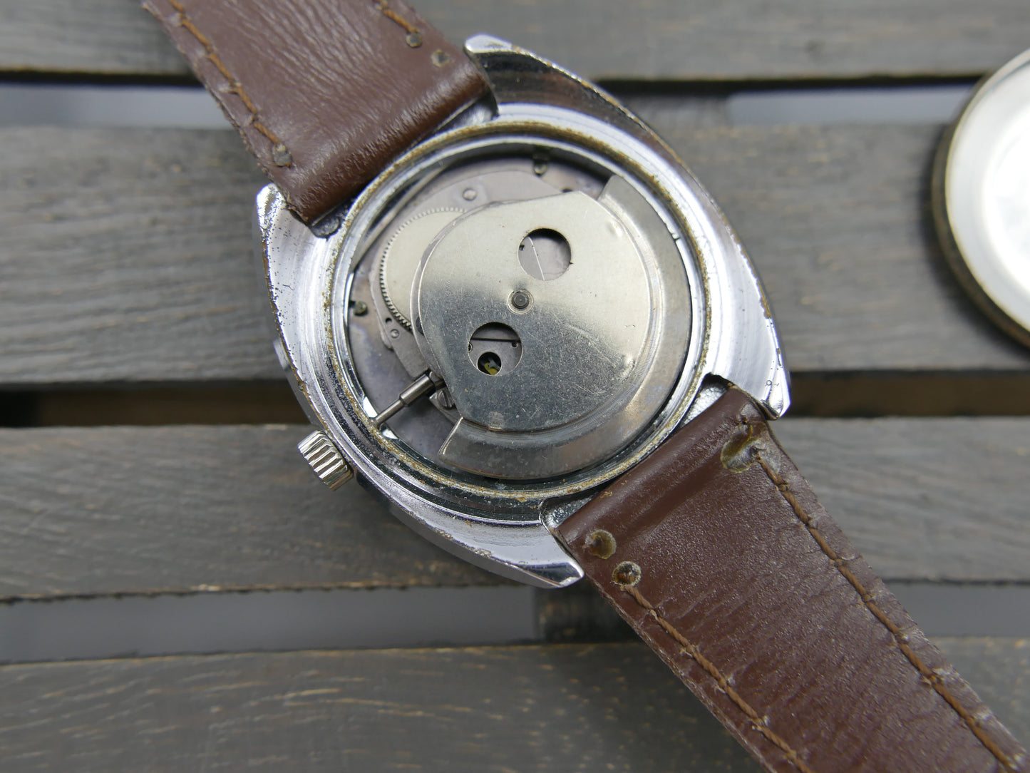 70s Vintage watch mens Timex Viscount Automatic Day-Date - Ref. 46950 cal. M109 Dundee Made mint