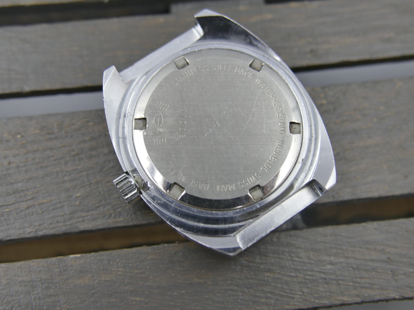 70s vintage watch mens Gracex Seabold Skin Diver Coke Bezel hand wind Cal. FHF/ST 96-4 mint