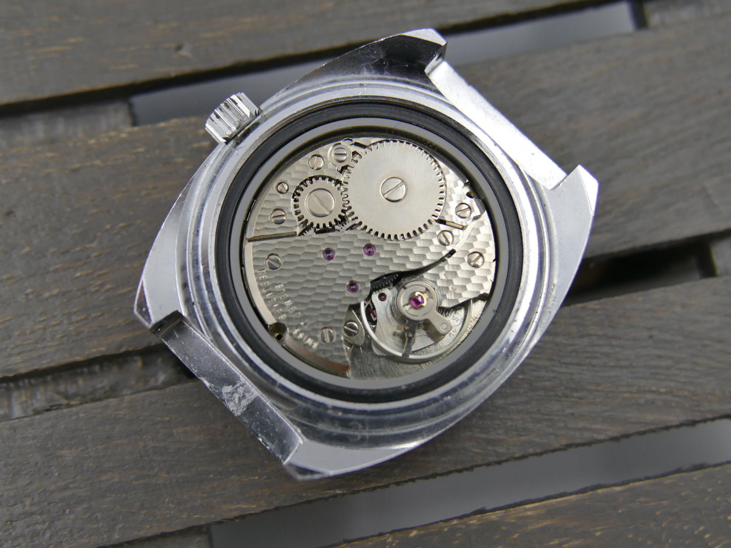 70s vintage watch mens Gracex Seabold Skin Diver Coke Bezel hand wind Cal. FHF/ST 96-4 mint