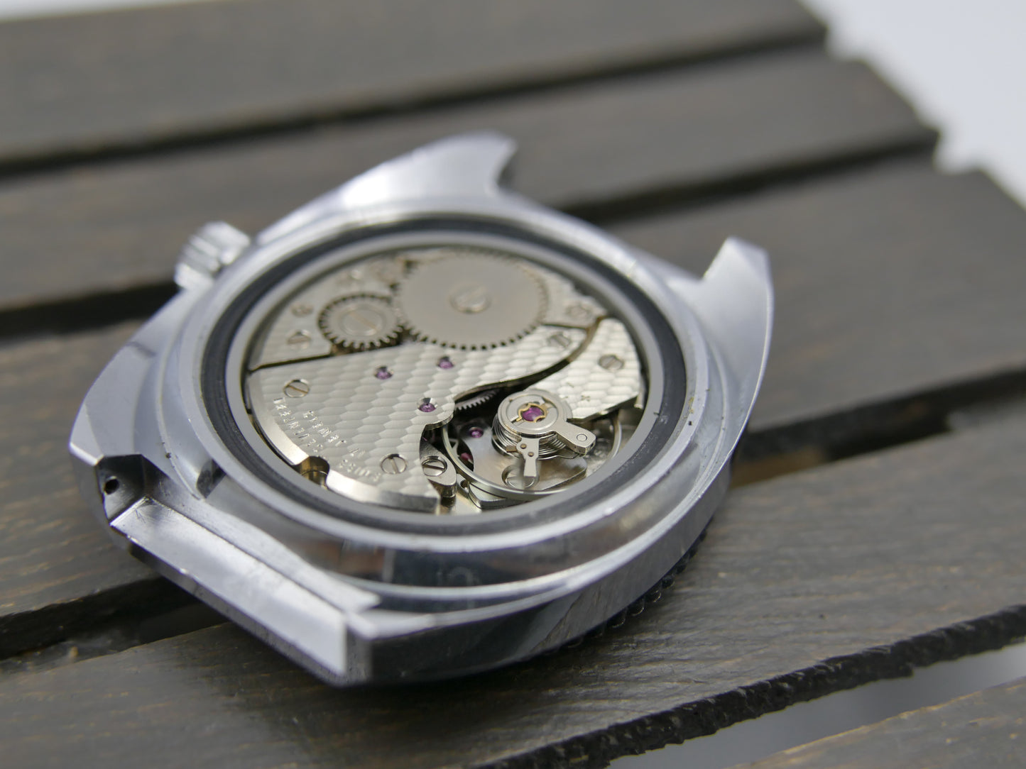 70s vintage watch mens Gracex Seabold Skin Diver Coke Bezel hand wind Cal. FHF/ST 96-4 mint