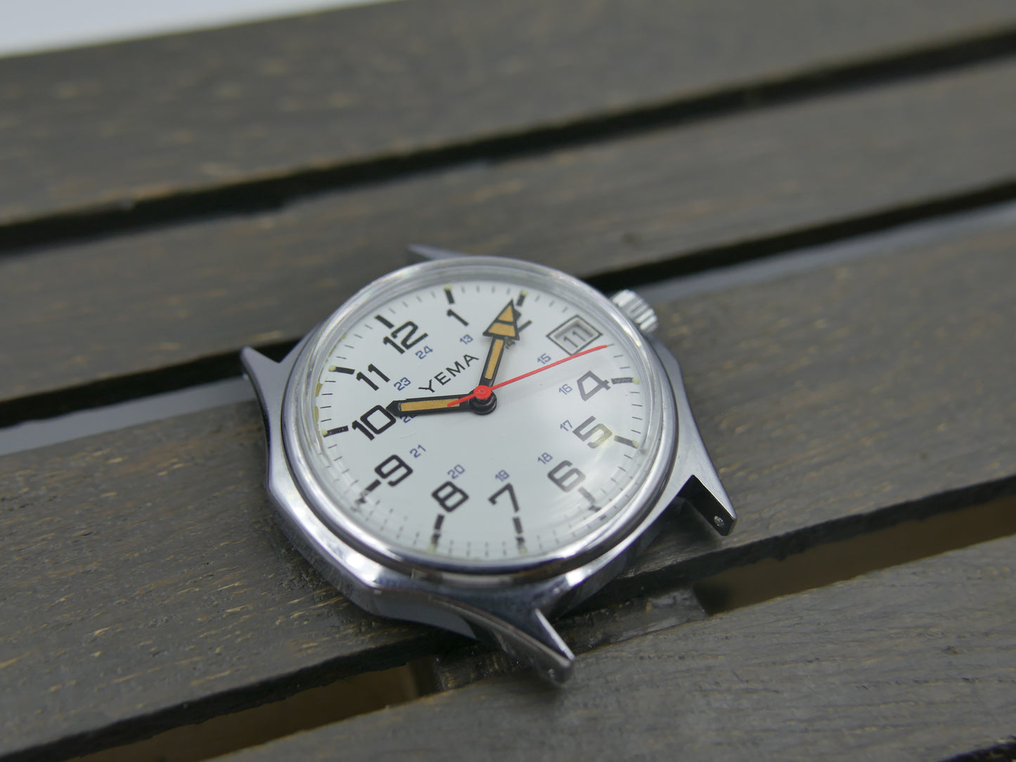 70s vintage watch Yema ref 30.E04.1 hand wind cal. 140-1c MINT