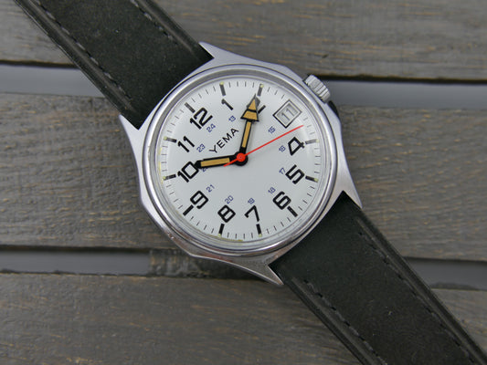 70s vintage watch Yema ref 30.E04.1 hand wind cal. 140-1c MINT