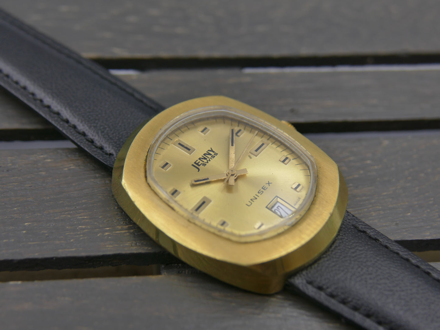 70s Vintage watch mens Jenny Swiss Unisex Manual Wind Cal. ST 1950