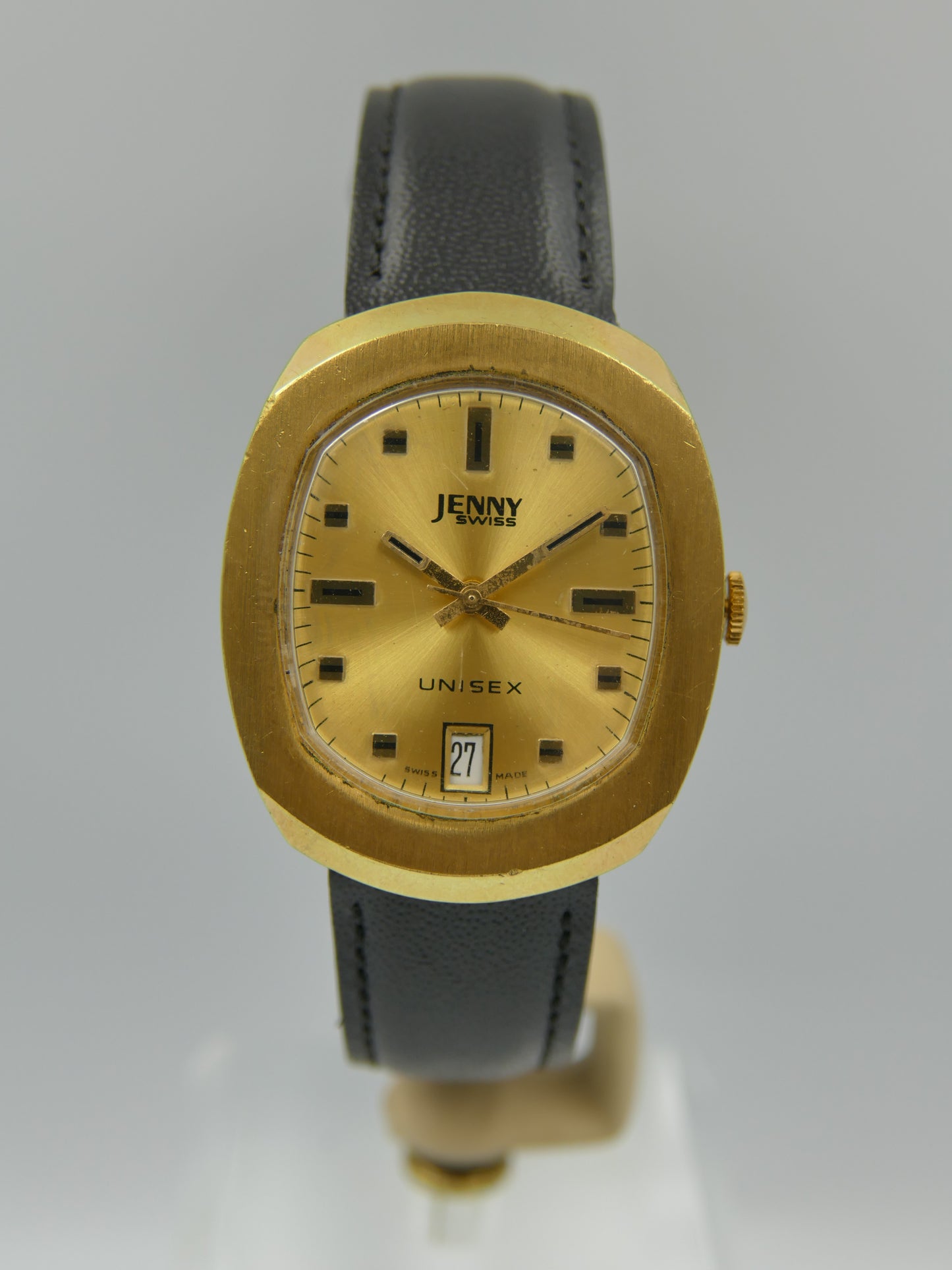 70s Vintage watch mens Jenny Swiss Unisex Manual Wind Cal. ST 1950