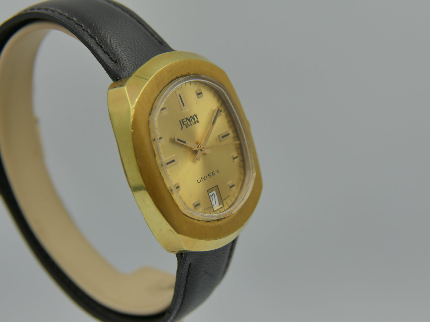 70s Vintage watch mens Jenny Swiss Unisex Manual Wind Cal. ST 1950