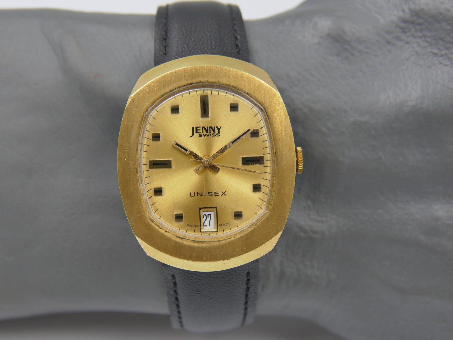 70s Vintage watch mens Jenny Swiss Unisex Manual Wind Cal. ST 1950