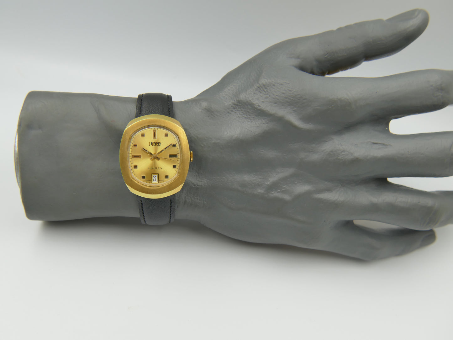 70s Vintage watch mens Jenny Swiss Unisex Manual Wind Cal. ST 1950