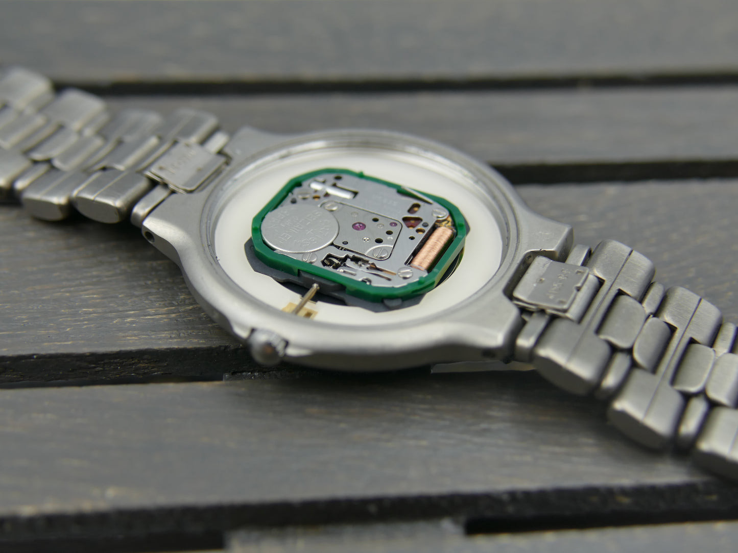 90s vintage watch mens Seiko Titanium ref 5E29-F040 NOS