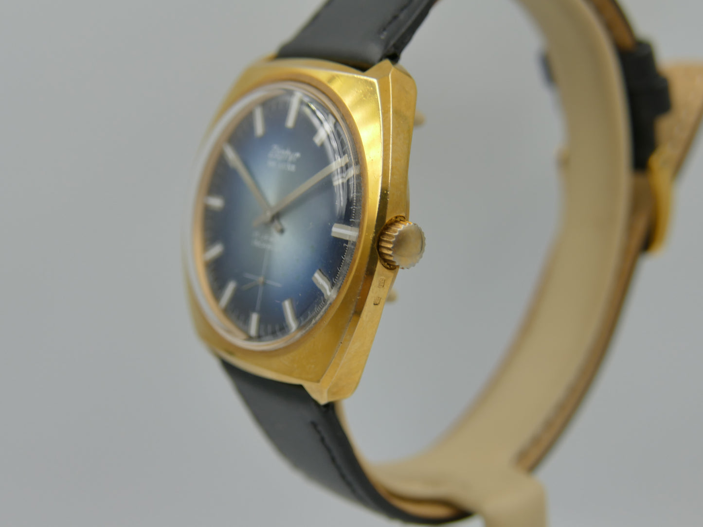 70s vintage watch mens Zephyr De Luxe hand wind Unitas 6325