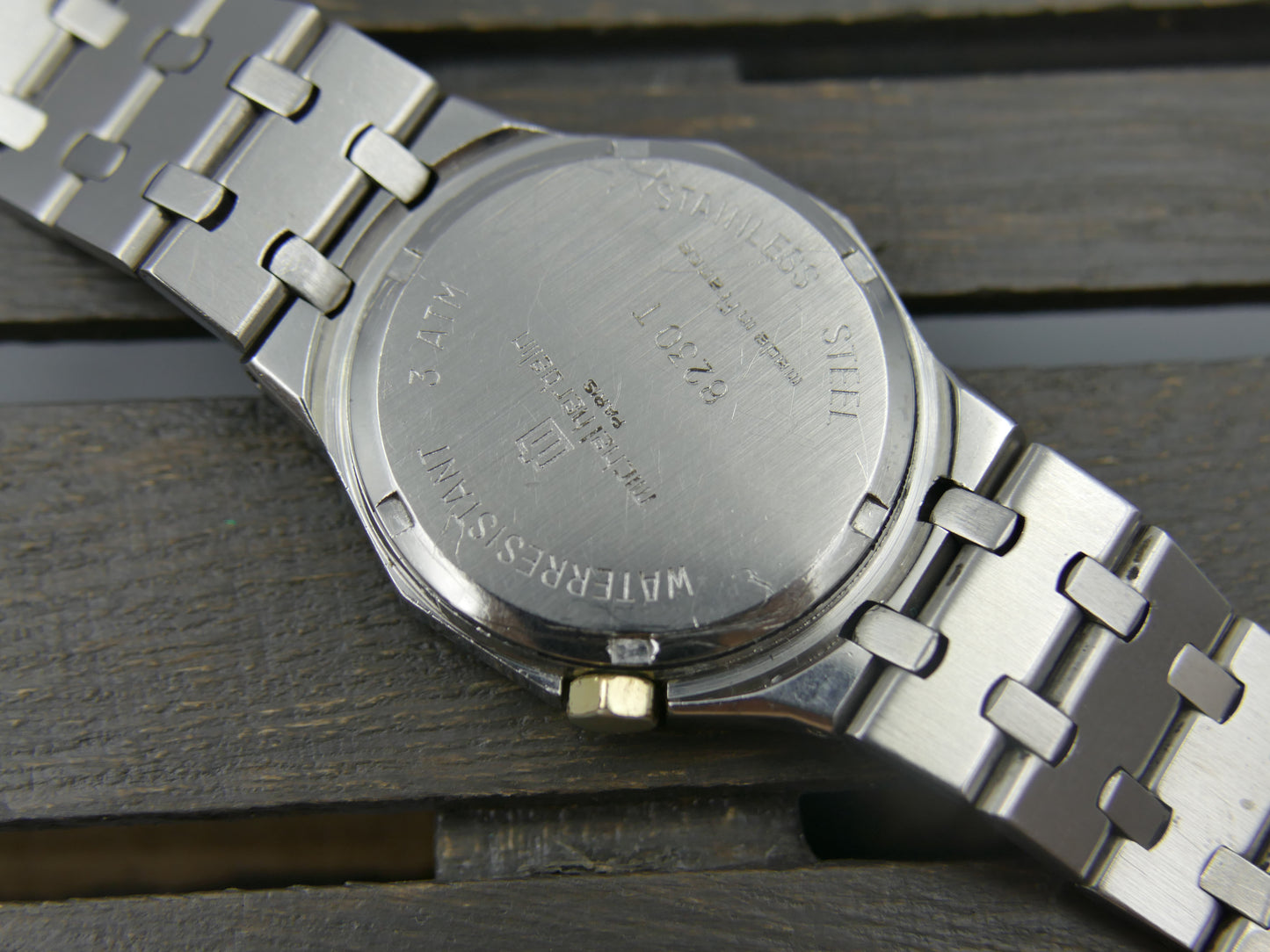 80s Vintage watch Michel Herbelin Grand Large 8230 T Royal Oak Style  FE 7221