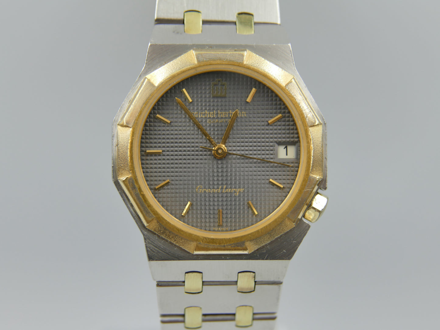 80s Vintage watch Michel Herbelin Grand Large 8230 T Royal Oak Style  FE 7221