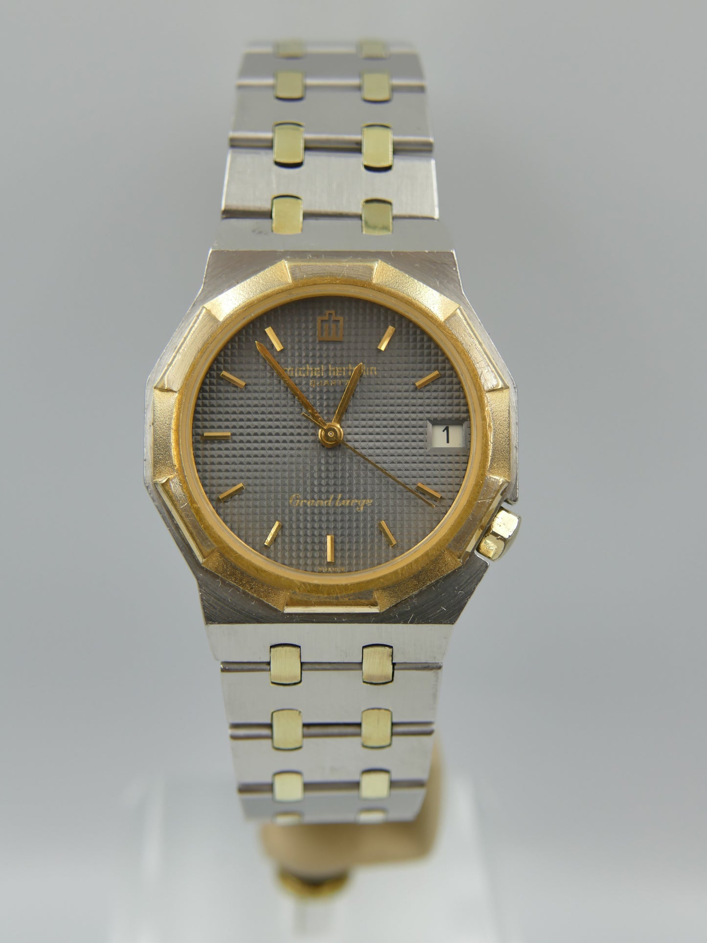 80s Vintage watch Michel Herbelin Grand Large 8230 T Royal Oak Style  FE 7221