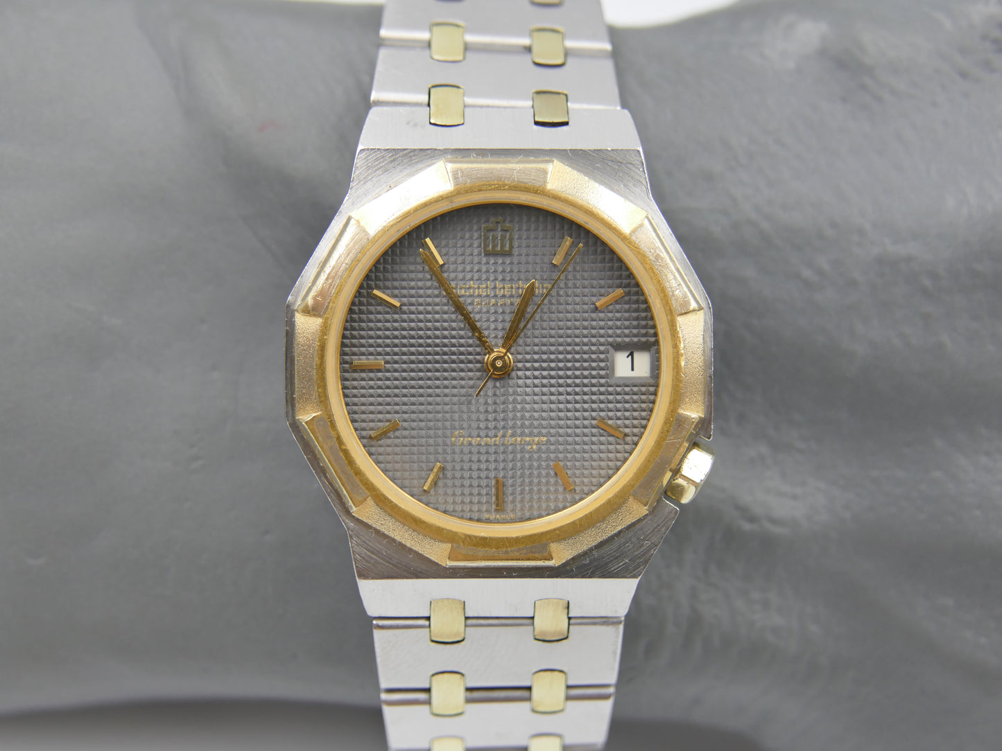 80s Vintage watch Michel Herbelin Grand Large 8230 T Royal Oak Style  FE 7221