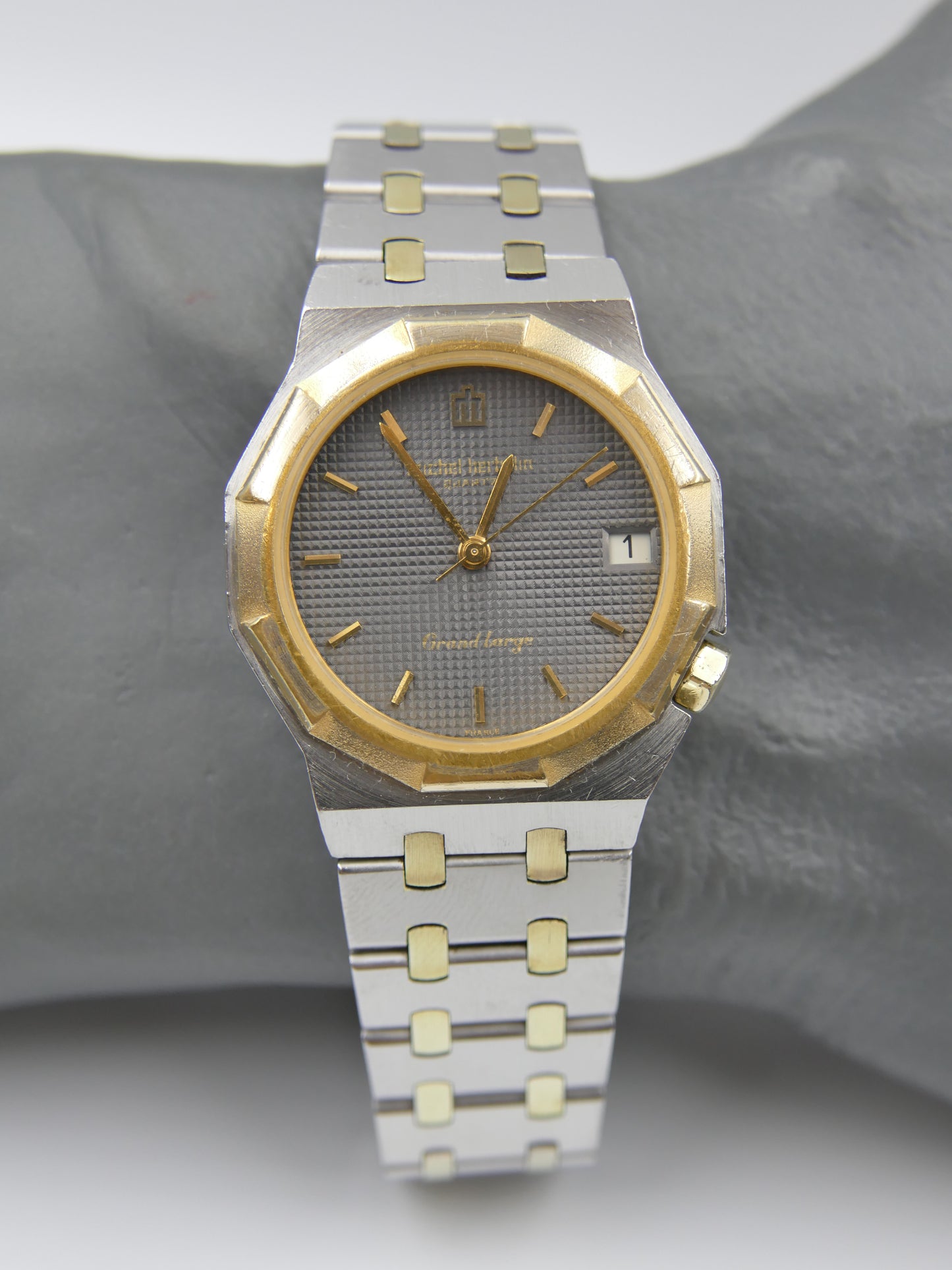 80s Vintage watch Michel Herbelin Grand Large 8230 T Royal Oak Style  FE 7221