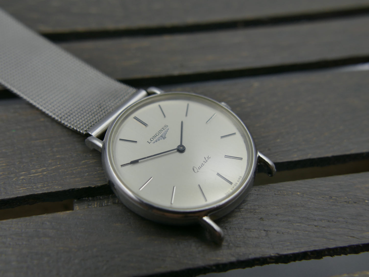 80s vintage watch dress Longines presence ref 960 6156 1 steel