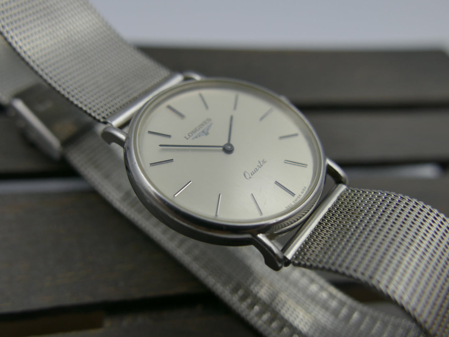 80s vintage watch dress Longines presence ref 960 6156 1 steel