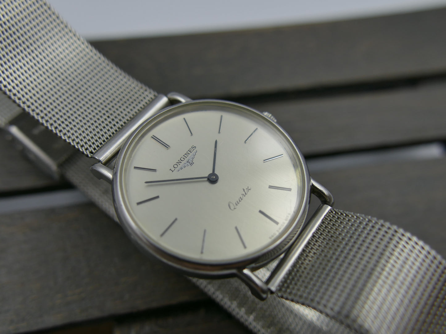80s vintage watch dress Longines presence ref 960 6156 1 steel