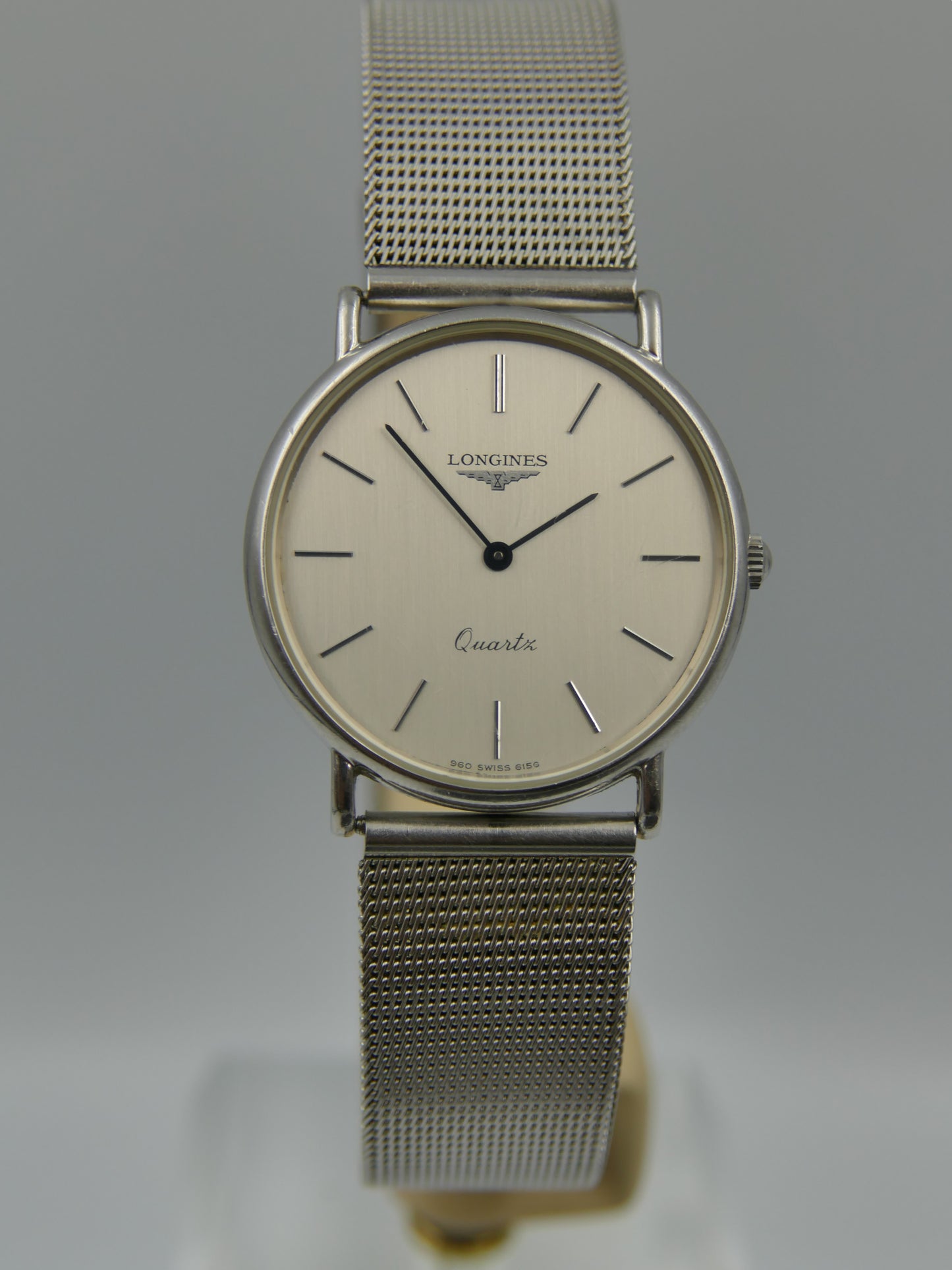 80s vintage watch dress Longines presence ref 960 6156 1 steel