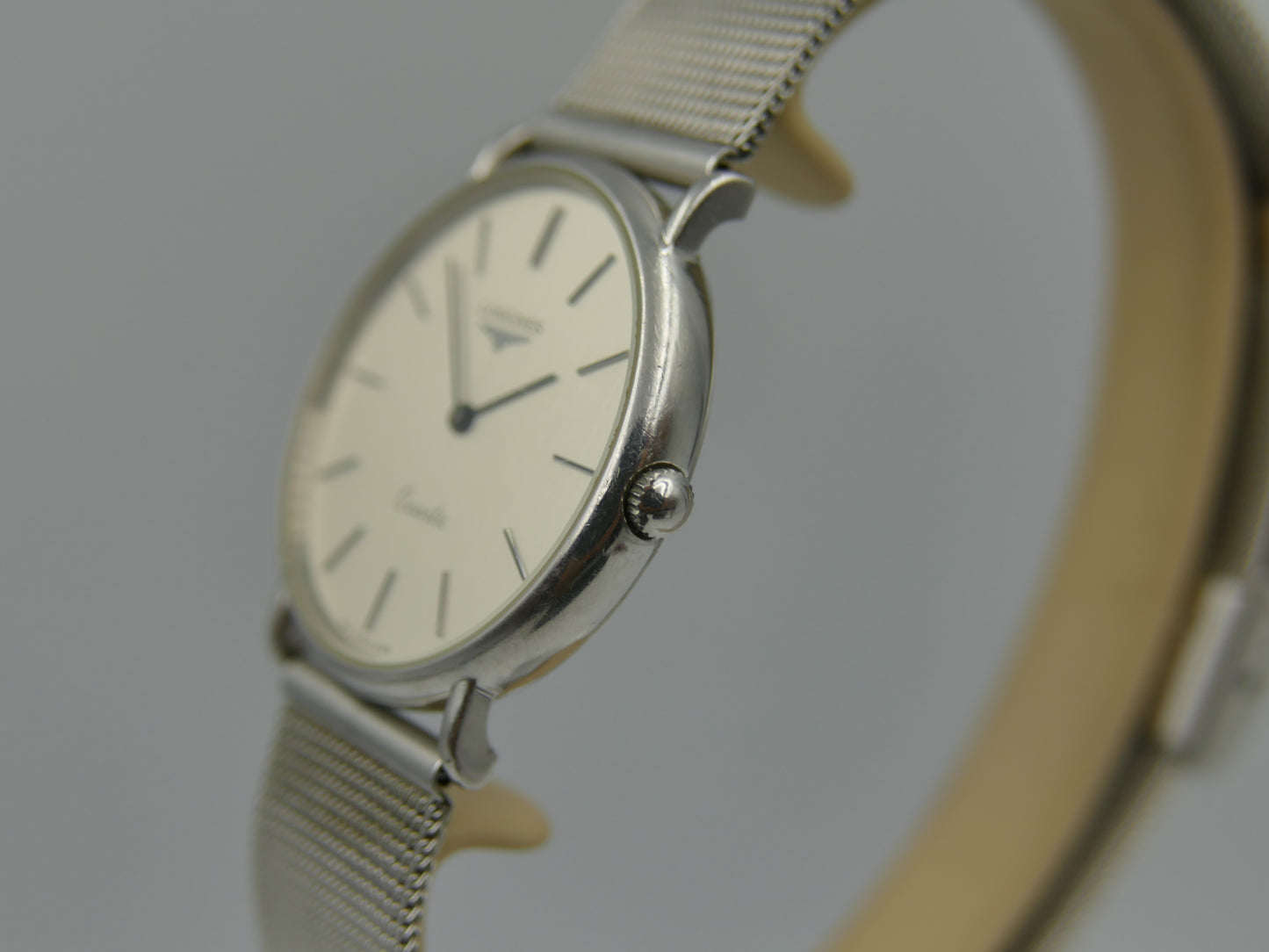 80s vintage watch dress Longines presence ref 960 6156 1 steel