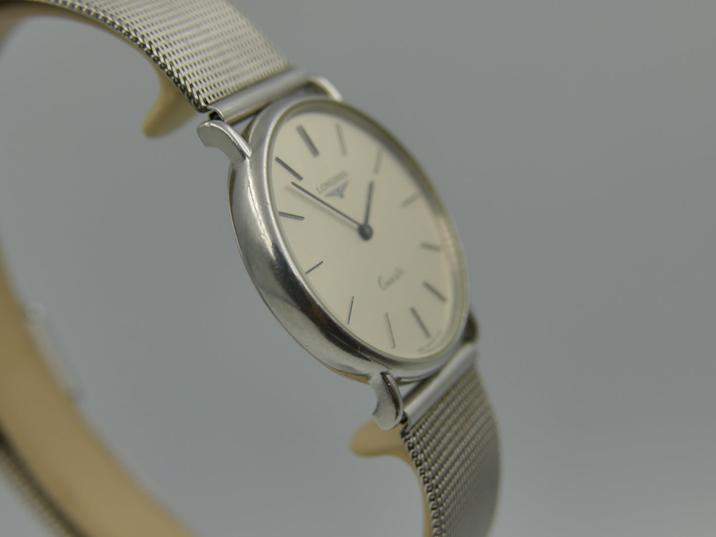 80s vintage watch dress Longines presence ref 960 6156 1 steel