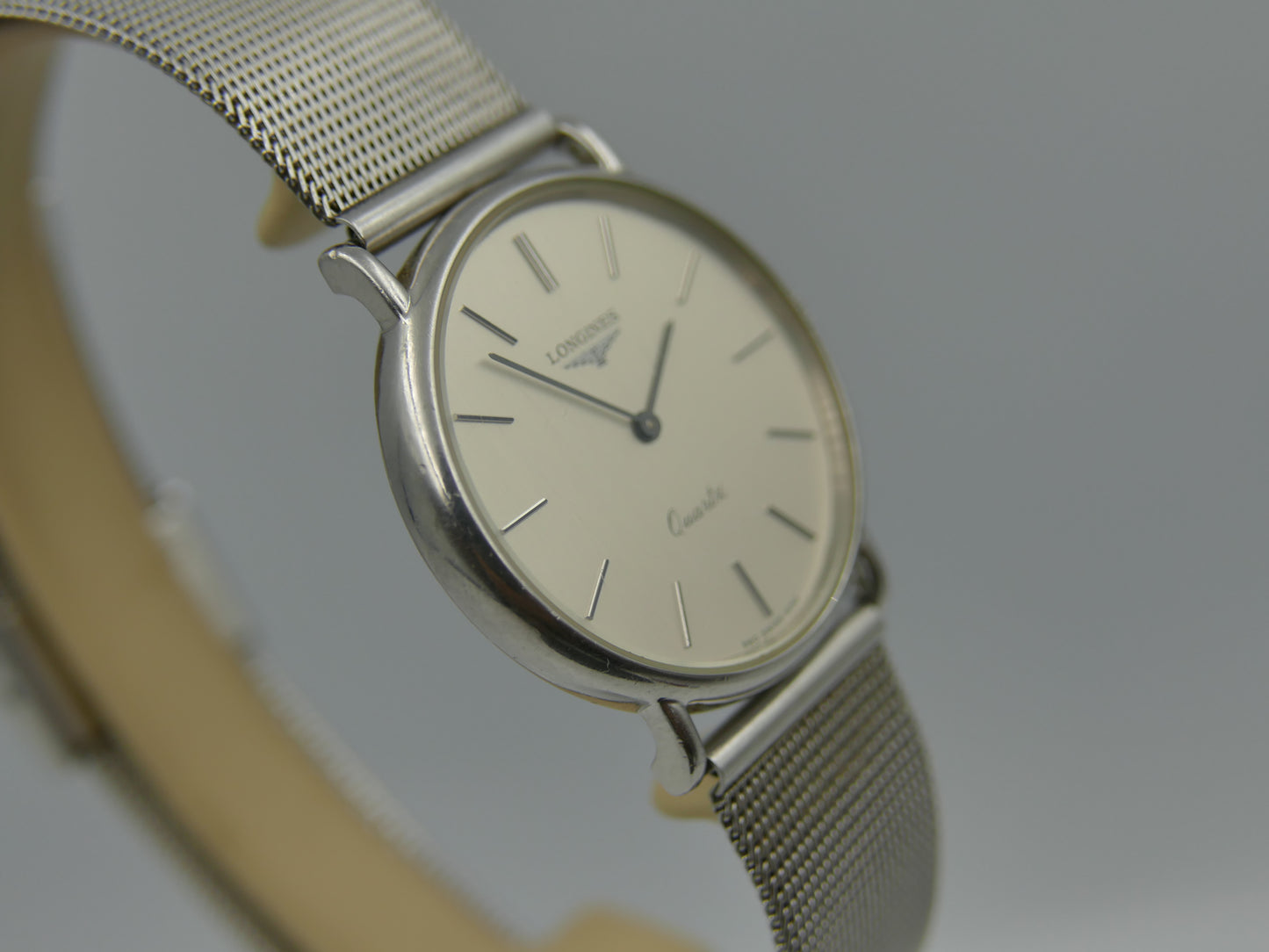 80s vintage watch dress Longines presence ref 960 6156 1 steel